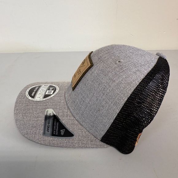 9seventy new era stretch snap Los Angeles Rams Trucker Hat Grey - Picture 3 of 7